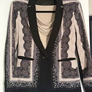 BCBGMaxAzria Brayden Lace Print Blazer with matching Blouse (set)